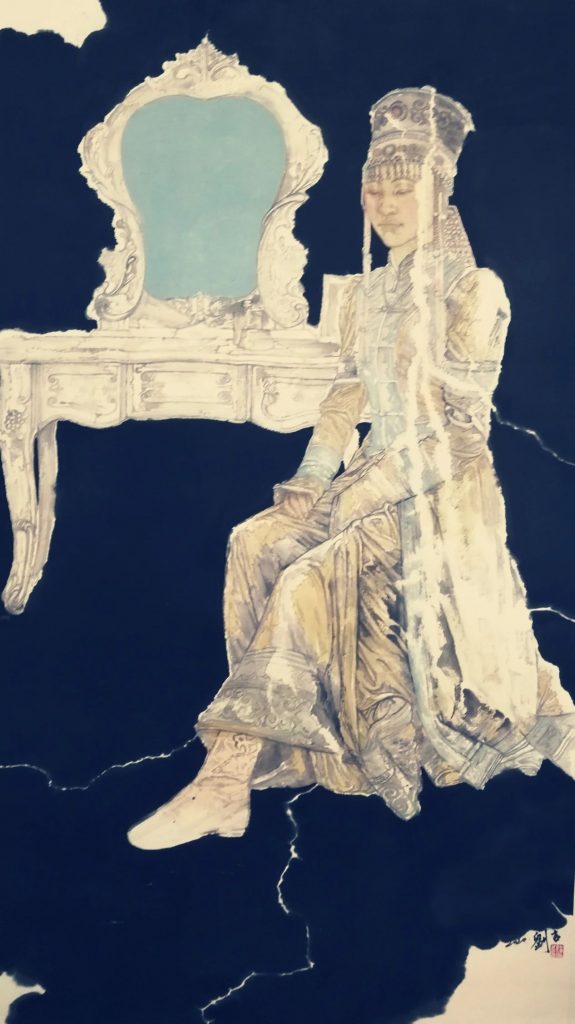 《幽·蒙古族之三》 180x96cm