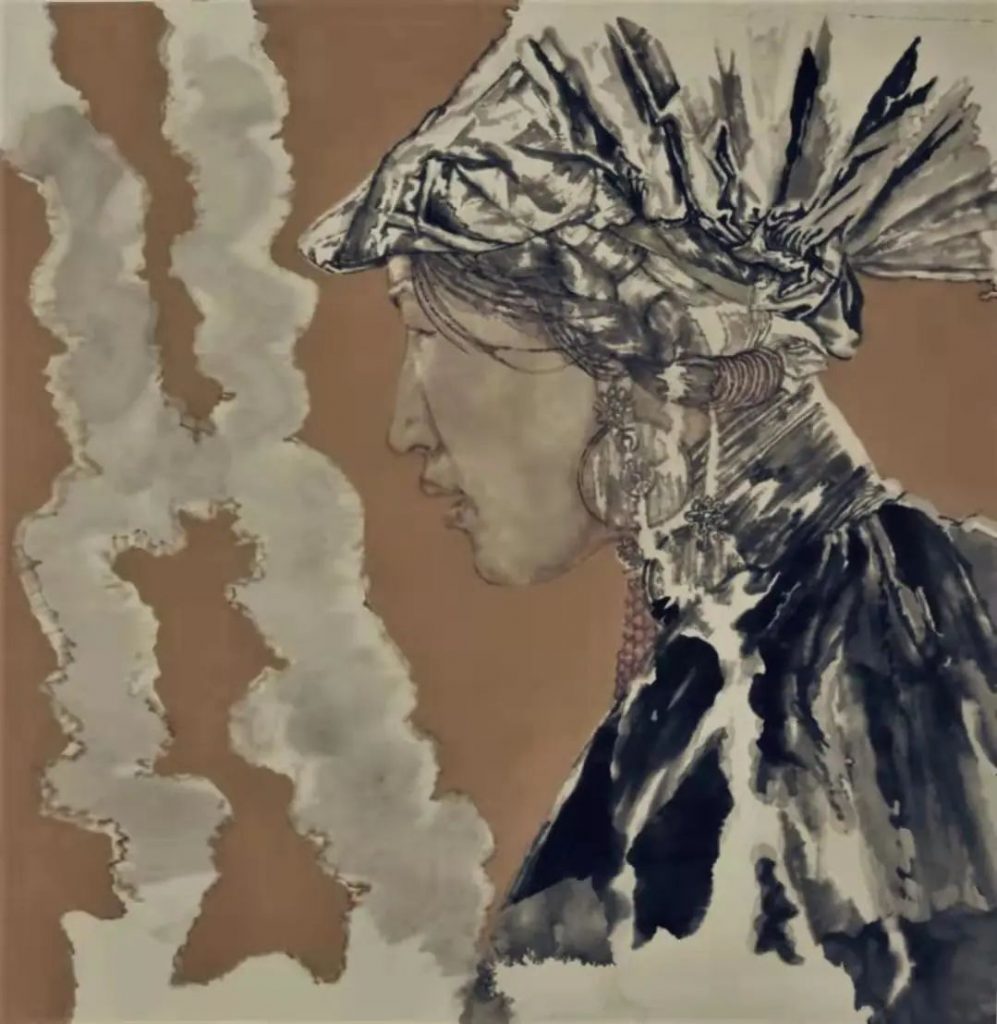 《幽·蒙古族之二》 180x96cm