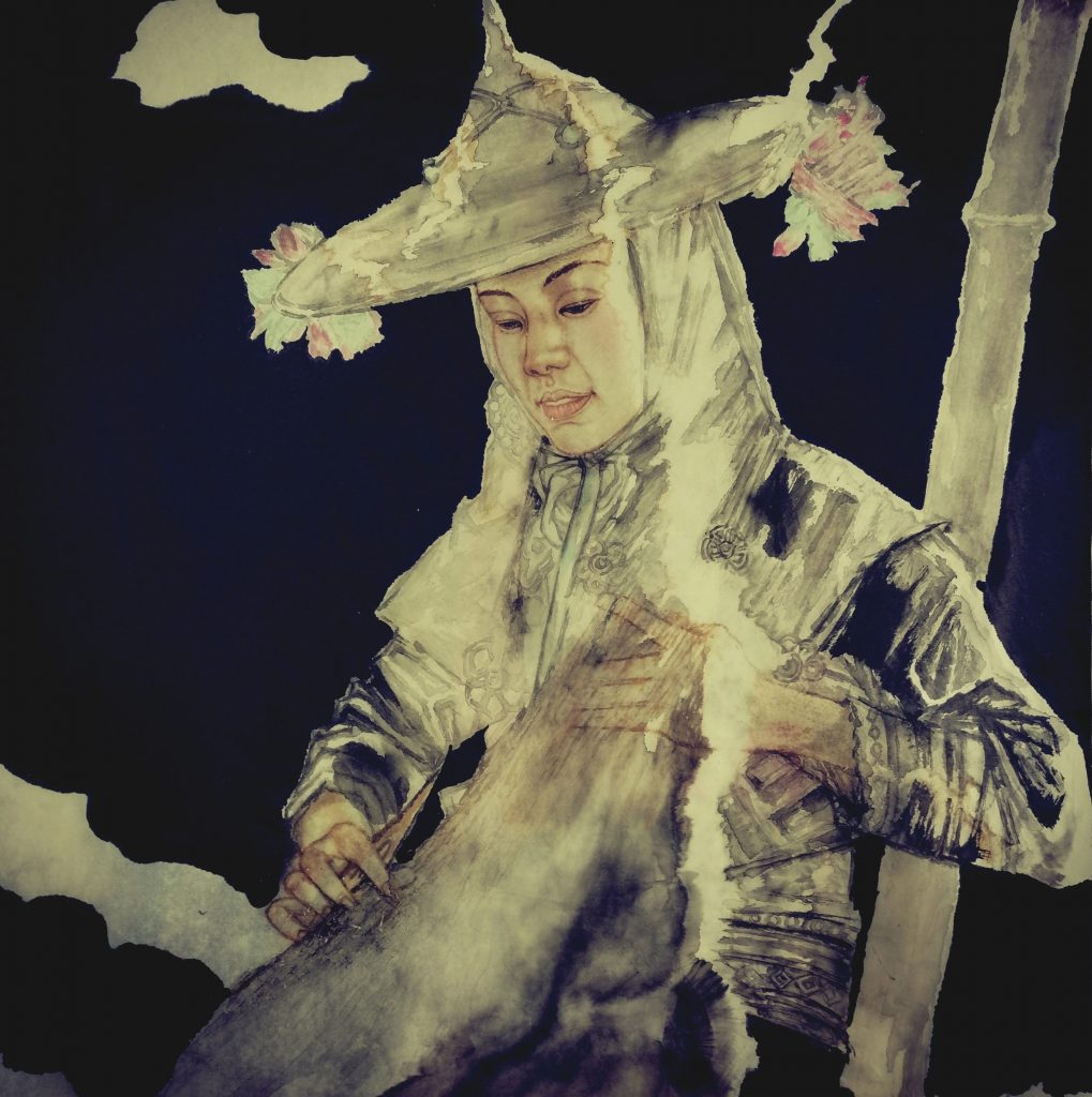 《渔家女》 180x96cm