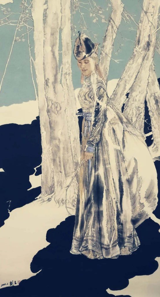 《静·蒙古族》 180x96cm
